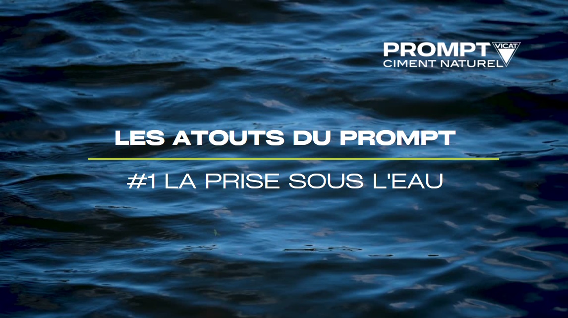 ciment naturel PROMPT prise eau