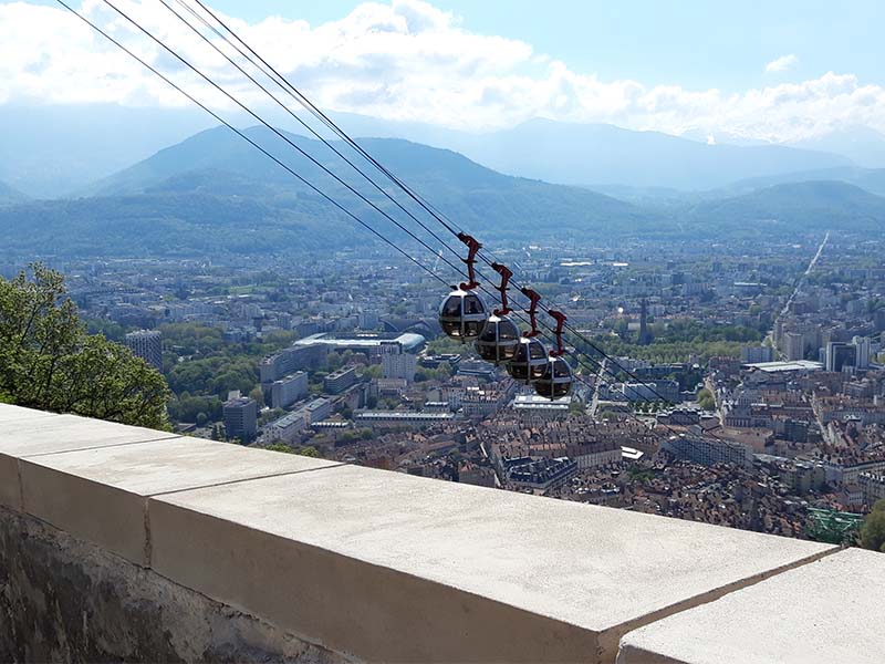 Restauration du mur de soutènement de la Bastille de Grenoble