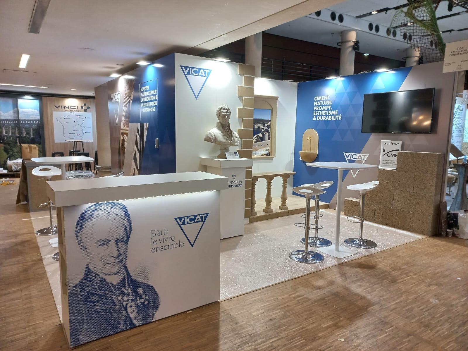 Stand Vicat Salon International du Patrimoine 2025