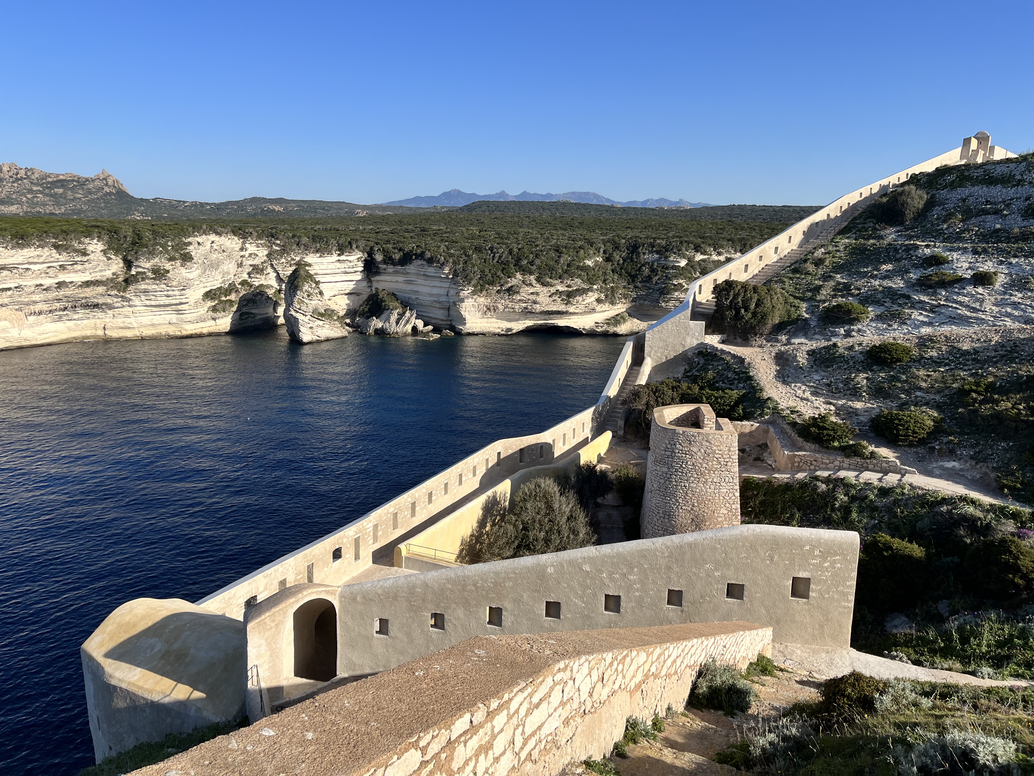 Restoration of Bonifacio ramparts