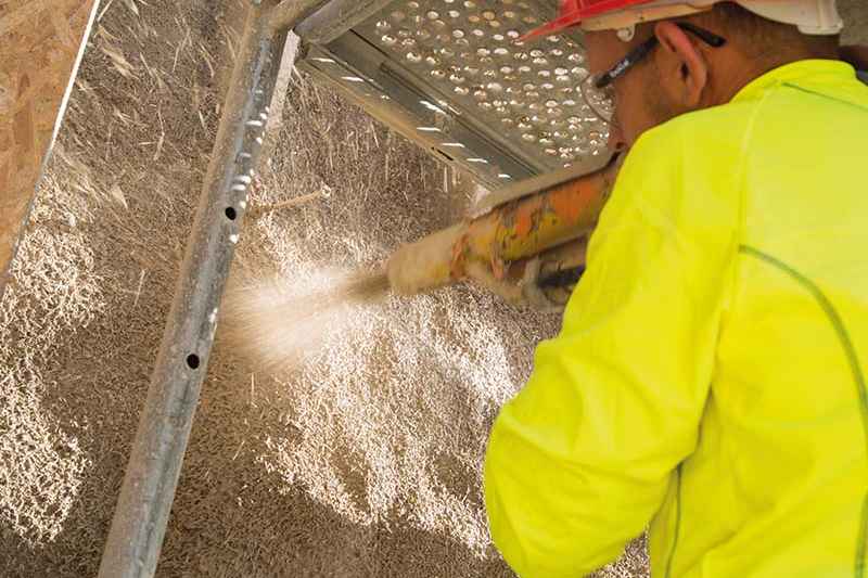 Usage béton de chanvre Vicat Prompt