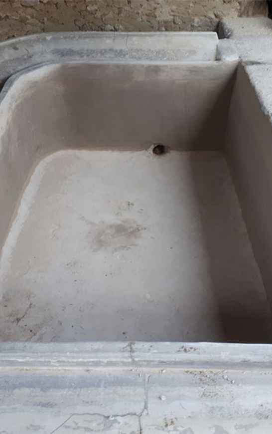 Imperméabilisation d'un lavoir - Ciment Prompt Vicat